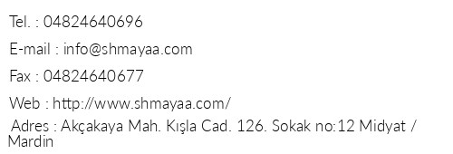 Shmayaa Hotel telefon numaralar, faks, e-mail, posta adresi ve iletiim bilgileri